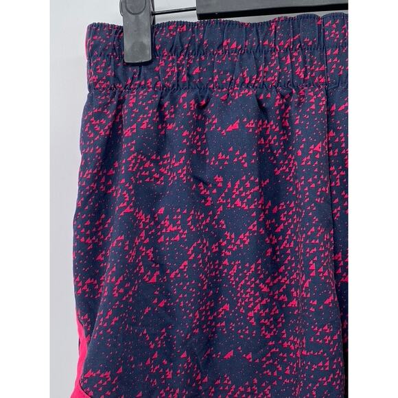 GAPFIT Women’s Pink-Navy Printed Elastic Waist Pull-On Running Shorts SZ S - Picture 3 of 8
